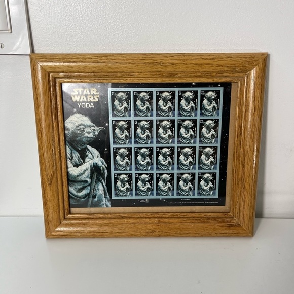 Star Wars Yoda Jedi Master 41¢ USPS UNCUT USA STAMP SHEET FRAME #4615 - Picture 4 of 8
